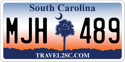 SC license plate MJH489