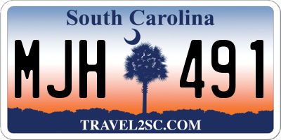 SC license plate MJH491