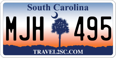 SC license plate MJH495