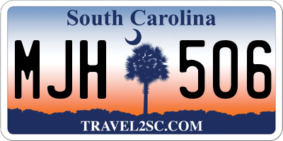 SC license plate MJH506