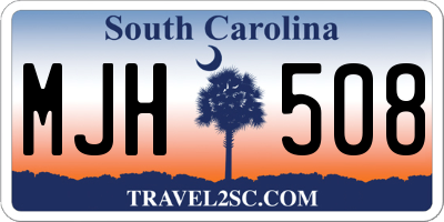 SC license plate MJH508