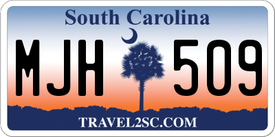 SC license plate MJH509