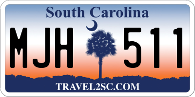 SC license plate MJH511