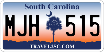 SC license plate MJH515