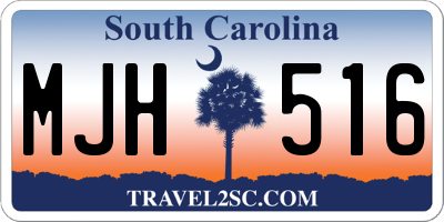 SC license plate MJH516