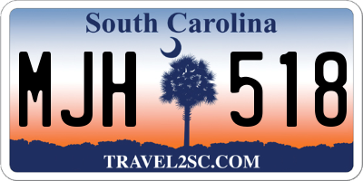 SC license plate MJH518