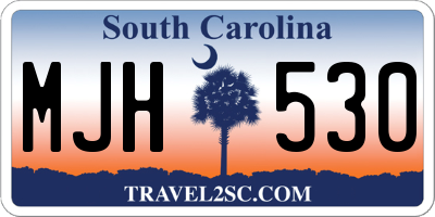 SC license plate MJH530