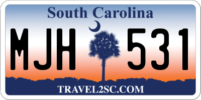 SC license plate MJH531