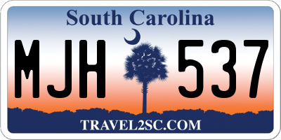 SC license plate MJH537