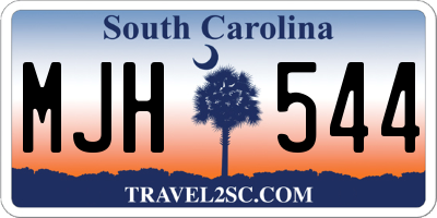 SC license plate MJH544
