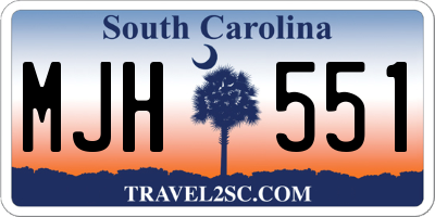 SC license plate MJH551