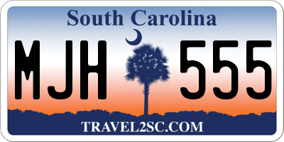 SC license plate MJH555