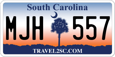 SC license plate MJH557