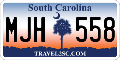 SC license plate MJH558