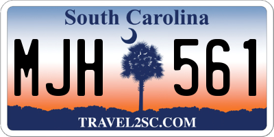 SC license plate MJH561