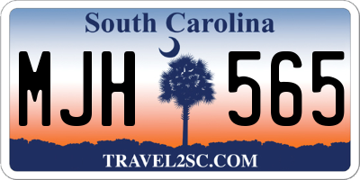 SC license plate MJH565