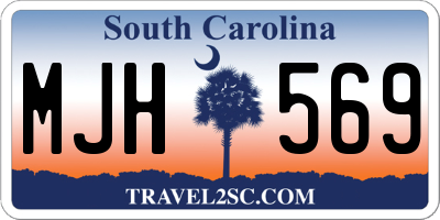 SC license plate MJH569