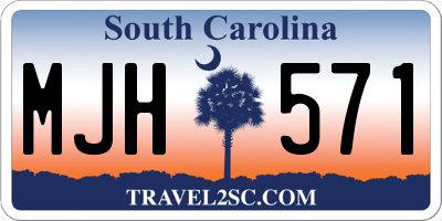 SC license plate MJH571