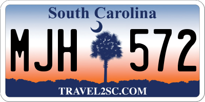 SC license plate MJH572