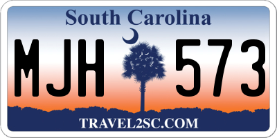 SC license plate MJH573