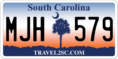 SC license plate MJH579