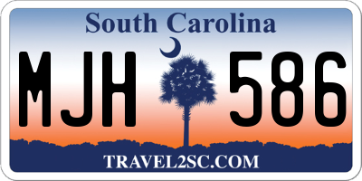 SC license plate MJH586