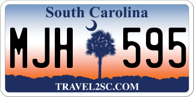 SC license plate MJH595