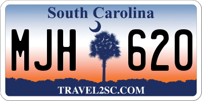SC license plate MJH620