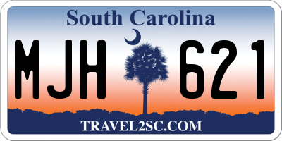 SC license plate MJH621