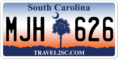 SC license plate MJH626