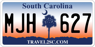 SC license plate MJH627