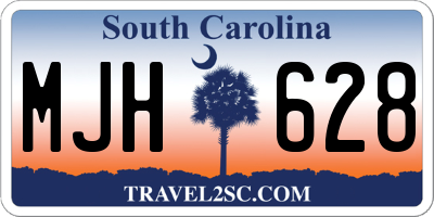 SC license plate MJH628