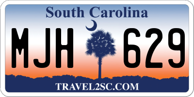 SC license plate MJH629