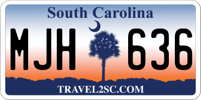SC license plate MJH636