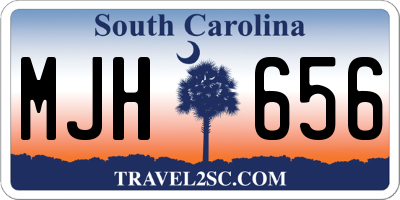 SC license plate MJH656