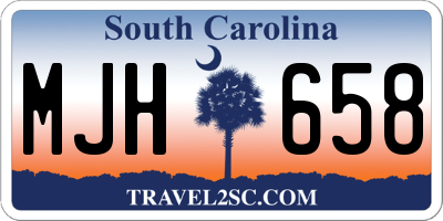 SC license plate MJH658