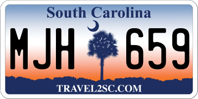 SC license plate MJH659