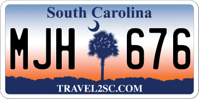 SC license plate MJH676