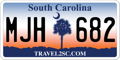 SC license plate MJH682