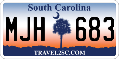 SC license plate MJH683