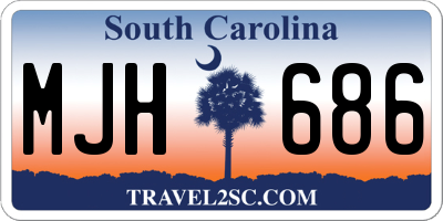 SC license plate MJH686