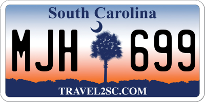 SC license plate MJH699