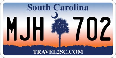 SC license plate MJH702