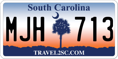 SC license plate MJH713