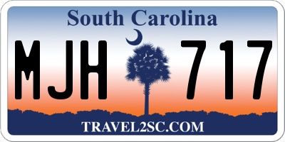 SC license plate MJH717