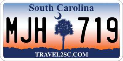SC license plate MJH719