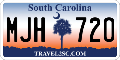SC license plate MJH720