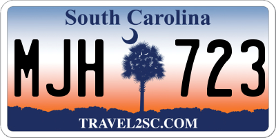 SC license plate MJH723