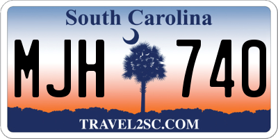 SC license plate MJH740