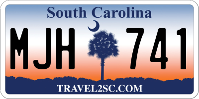 SC license plate MJH741